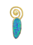 Opal Doublet Spiral Necklace - 14K