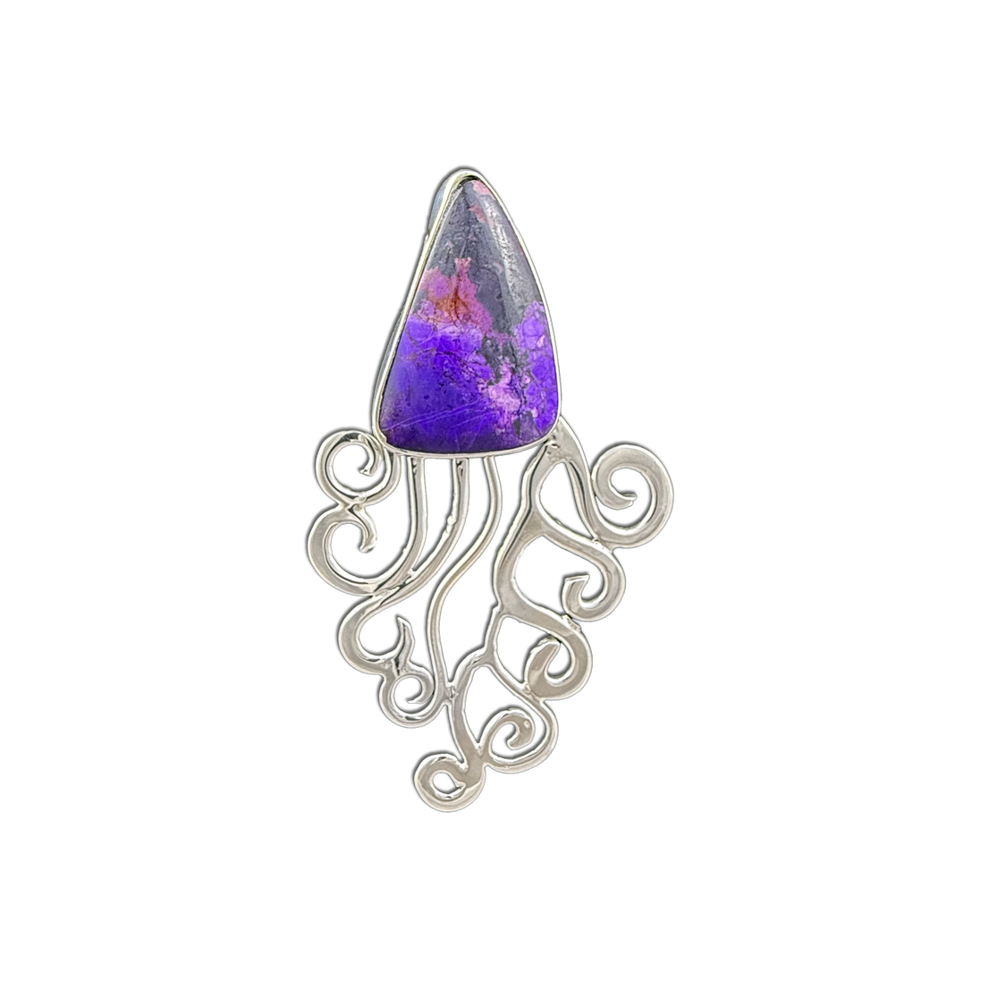 Sugilite Necklace - Sterling