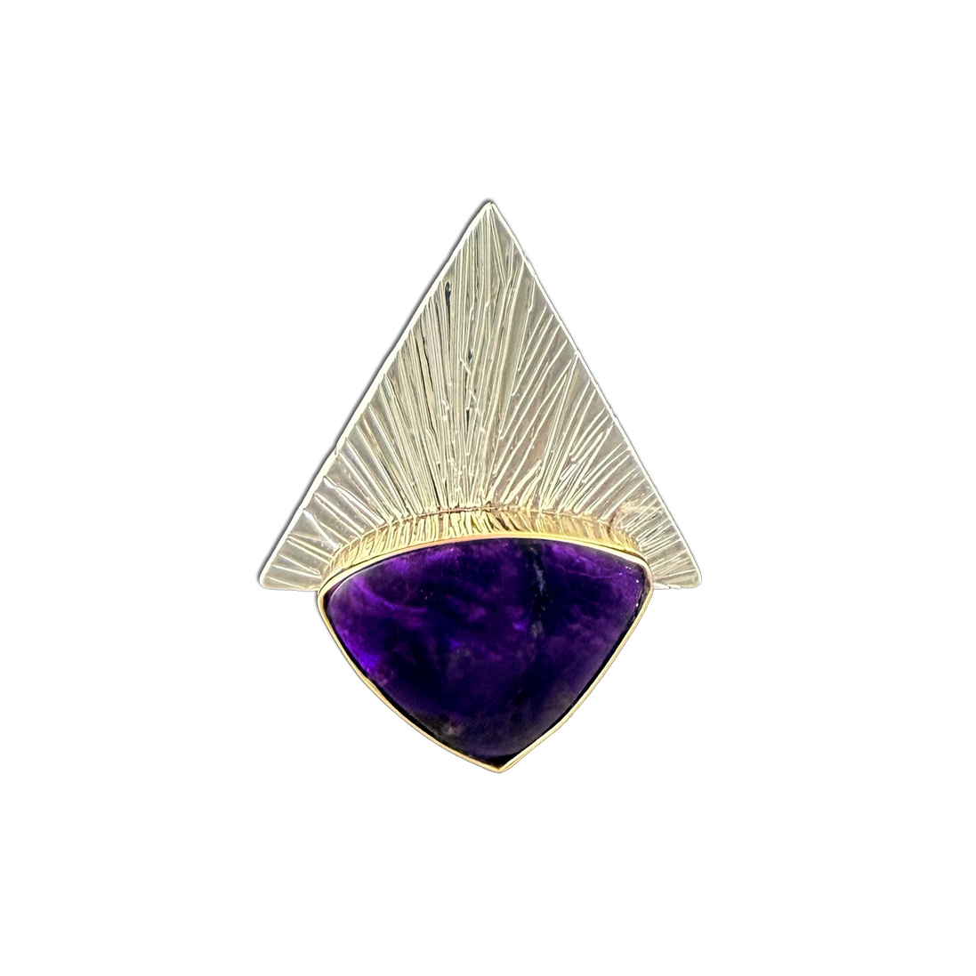 Sugilite Necklace - Sterling/14K bezel
