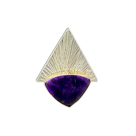 Sugilite Necklace - Sterling/14K bezel