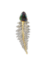 Fern Pin/Pendant - SS/14K with Boulder Opal