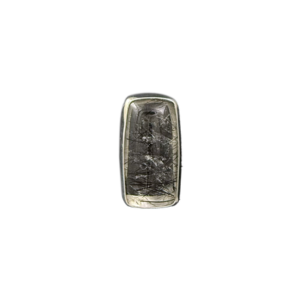 Black Rutilatied Quartz Pendant: Sterling Silver