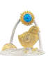 Rise and Shine Little Chick! Pendant: SS/B + Opal Mosaic Doublet