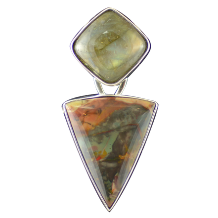 Original Pin/Pendant - SS - Labradorite/Jasper