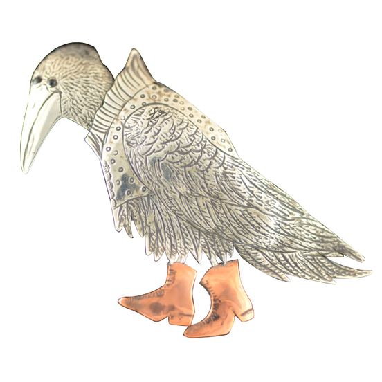 Original Pin/Pendant Lg Raven - SS/B/C