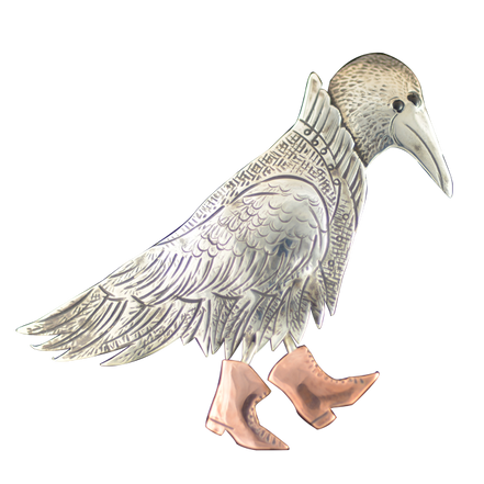 Original Pin/Pendant Sm Raven - SS/B/C