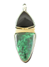 Original Pin/Pendant - SS/14K - Malachite/Black Onyx