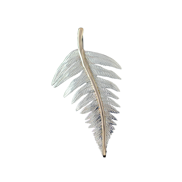 Original Pin/Pendant: Fern SS/14K