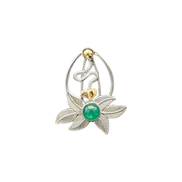 Chrysoprase Leaf Pendant