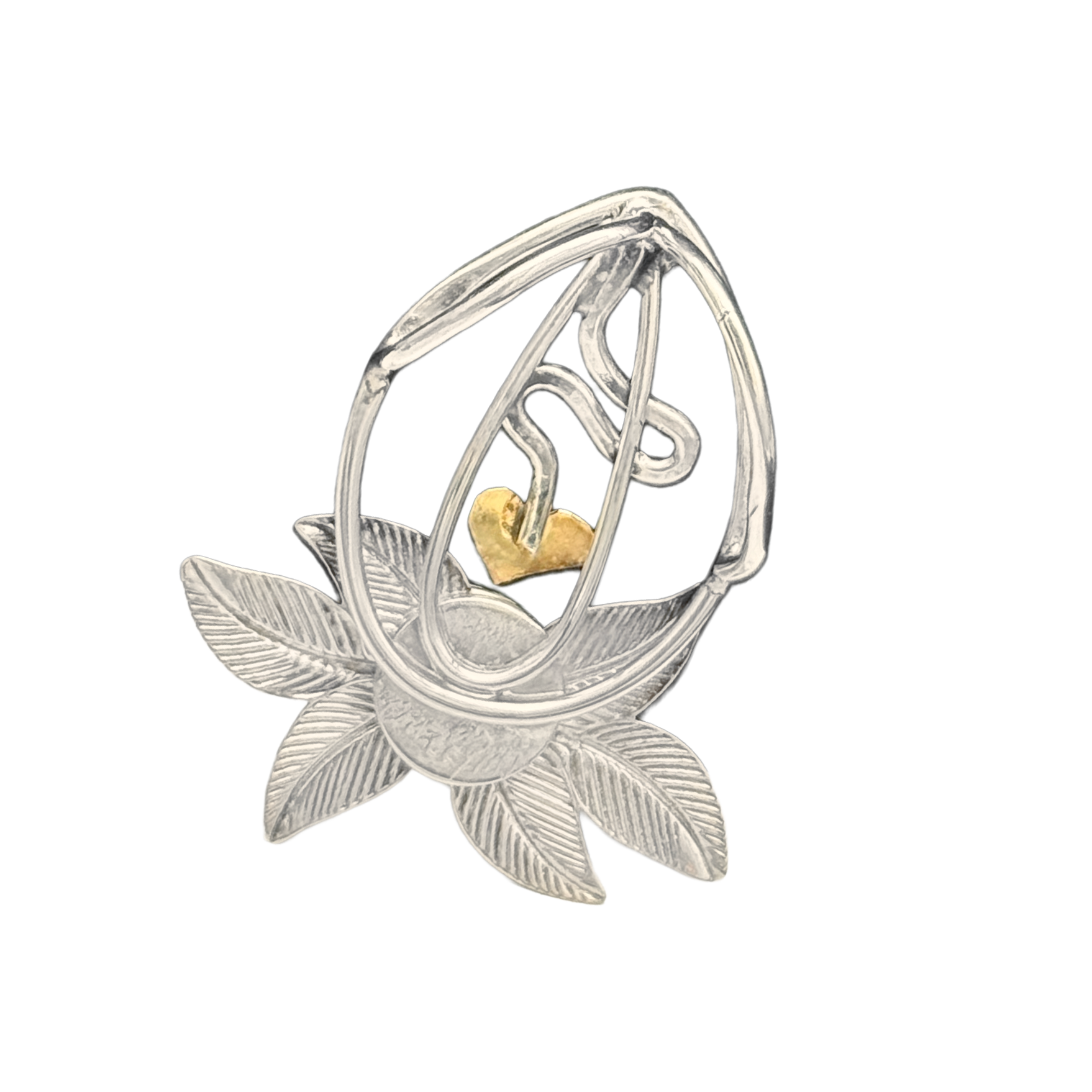 Chrysoprase Leaf Pendant