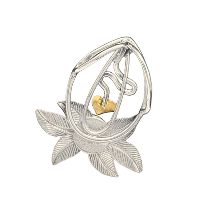 Chrysoprase Leaf Pendant