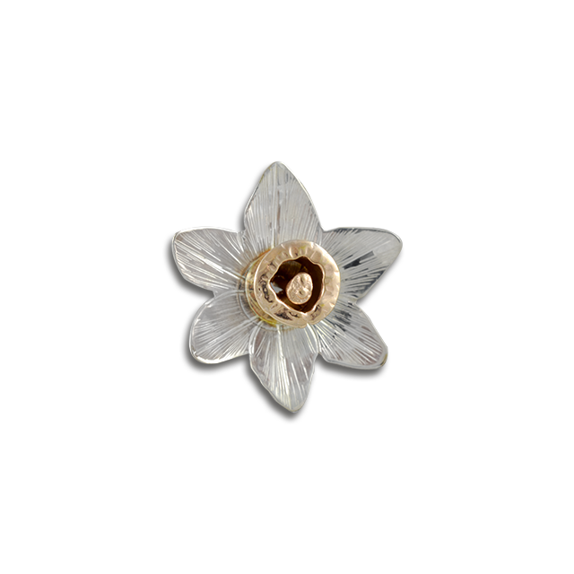 Daffodil Pin/Pendant: 1.5" - SS/GP