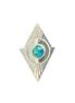 Radiant Triangles with Opal Mosaic Pin or Pendant