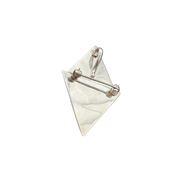 Radiant Triangles with Opal Mosaic Pin or Pendant