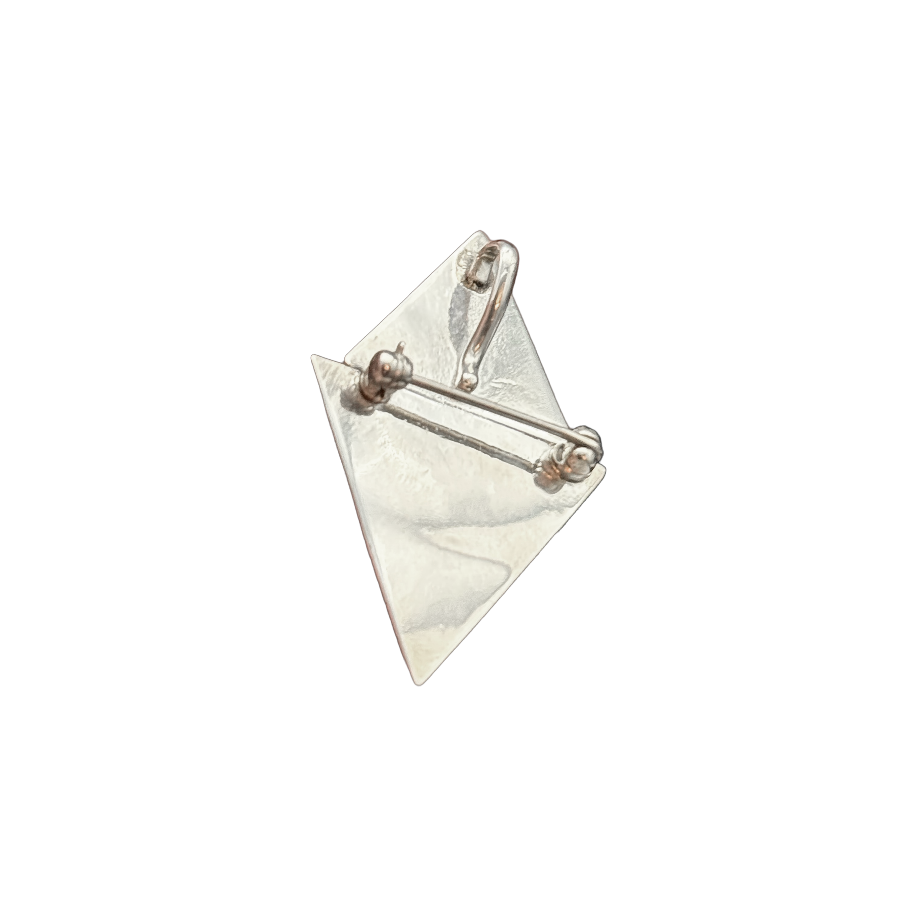 Radiant Triangles with Opal Mosaic Pin or Pendant