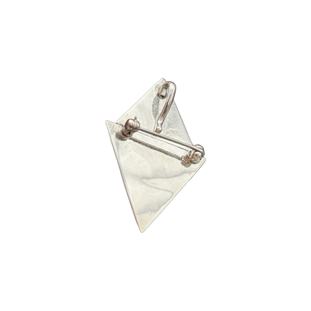 Radiant Triangles with Opal Mosaic Pin or Pendant