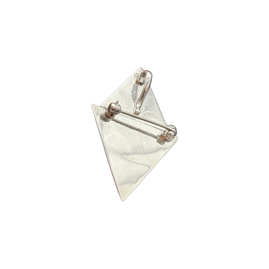 Radiant Triangles with Opal Mosaic Pin or Pendant