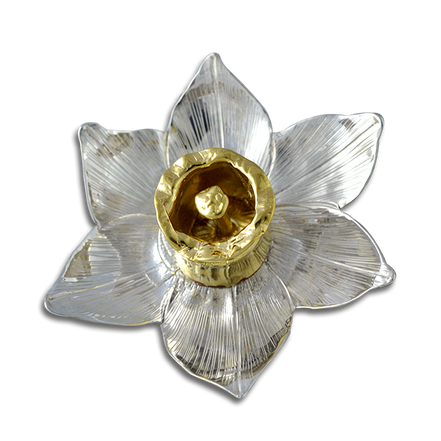 Daffodil Pin/Pendant: 2.5" - SS/GP