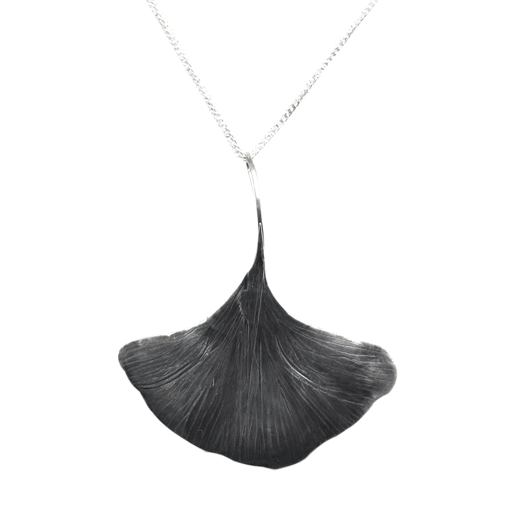 Gingko Necklace in Sterling