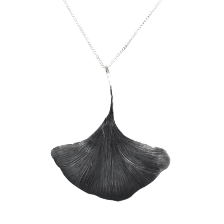 Gingko Necklace in Sterling