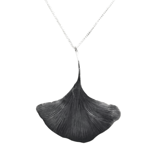 Gingko Necklace in Sterling