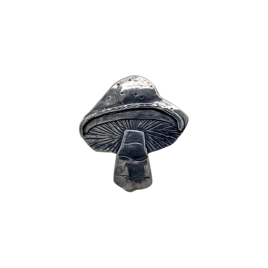 Mushroom Necklace in Sterling