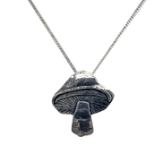 Mushroom Necklace in Sterling