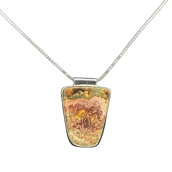 Agate Necklace in Sterling