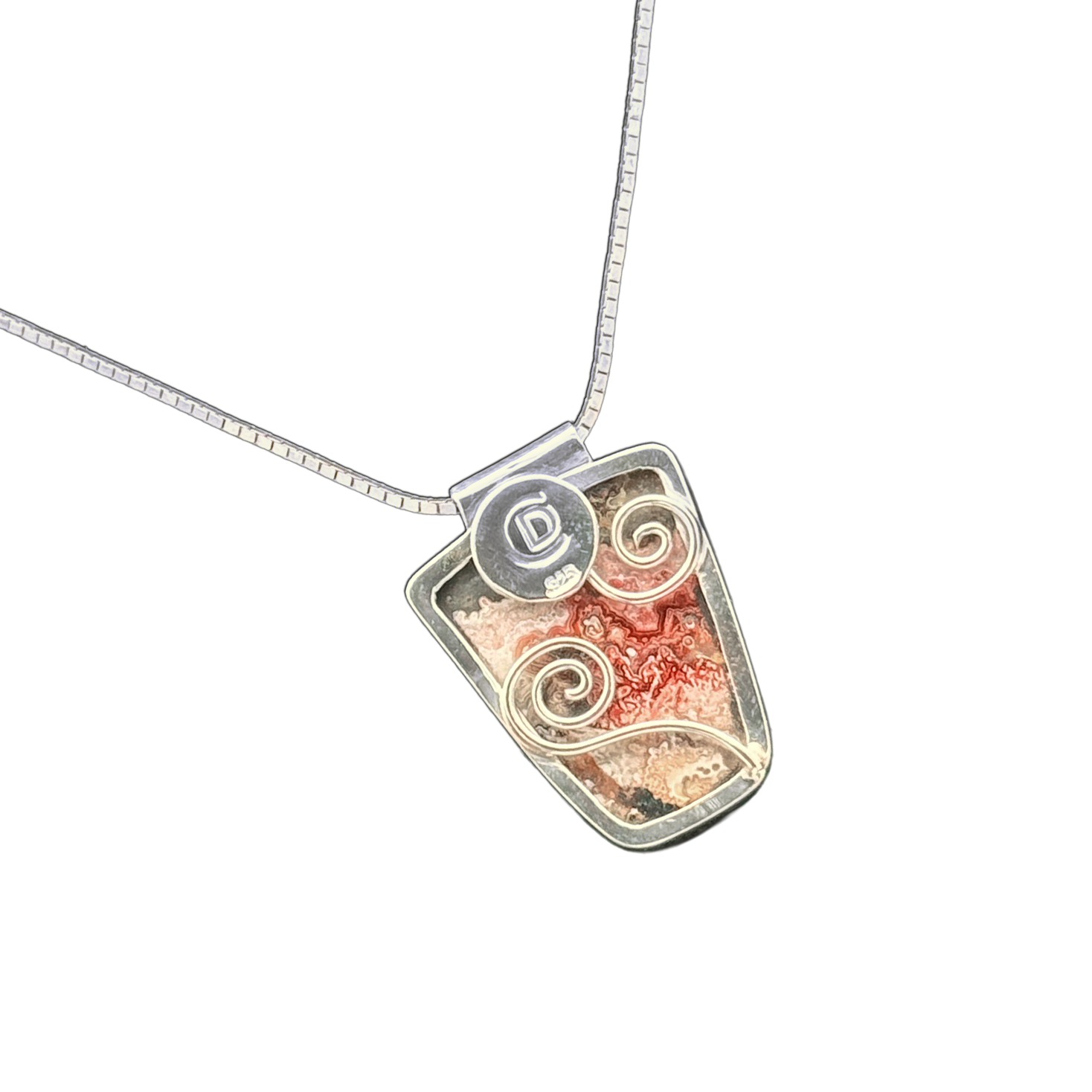 Agate Necklace in Sterling