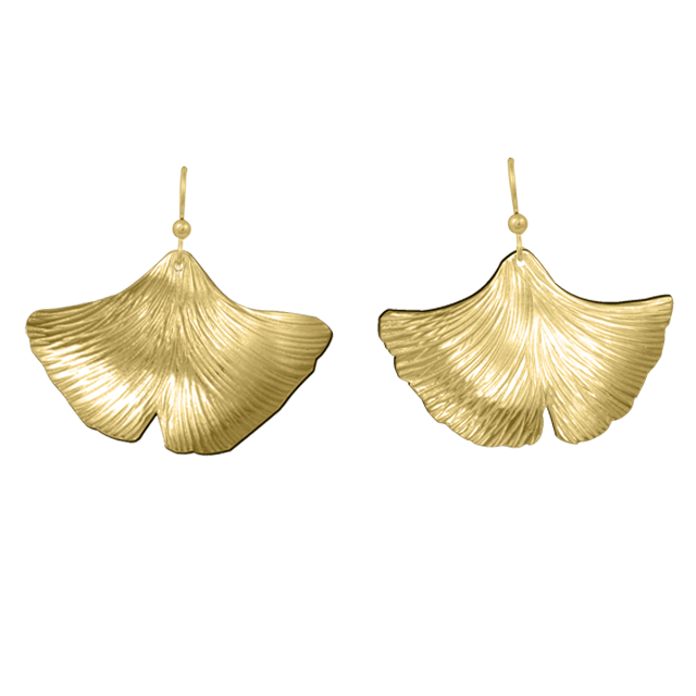 Ginkgo Earrings - 1.25