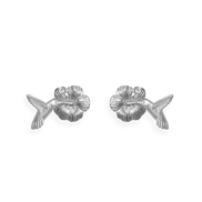 Hummingbirds w/ Flowers Earrings
