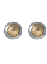 Scallop Shell Earrings - Two-Tone