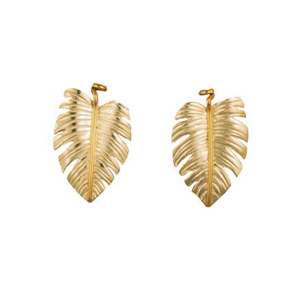 Monstera Earrings - 1.25"