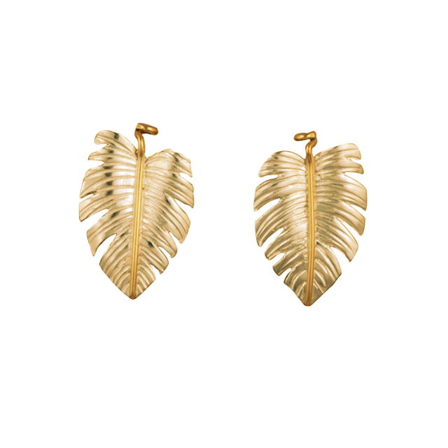 Monstera Earrings - 1.25