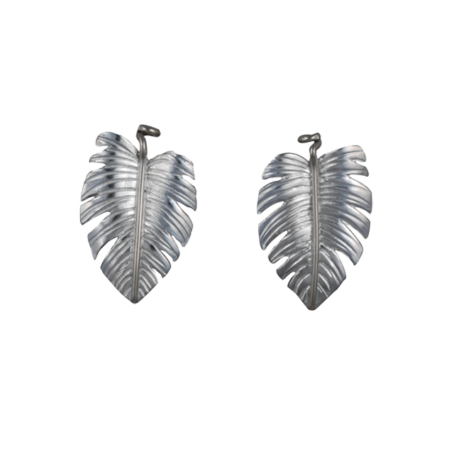 Monstera Earrings - 1.25"