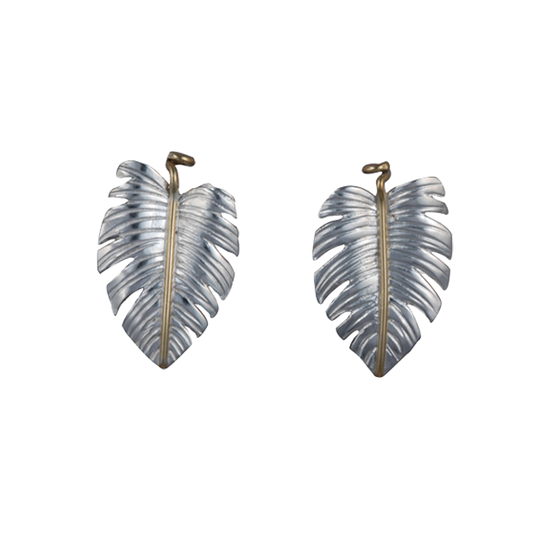 Monstera Earrings - 1.25"