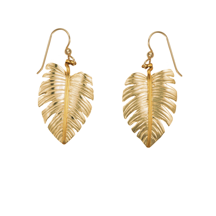 Monstera Earrings - 1.25"