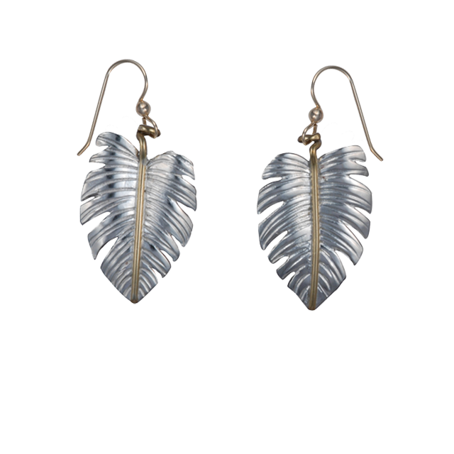 Monstera Earrings - 1.25