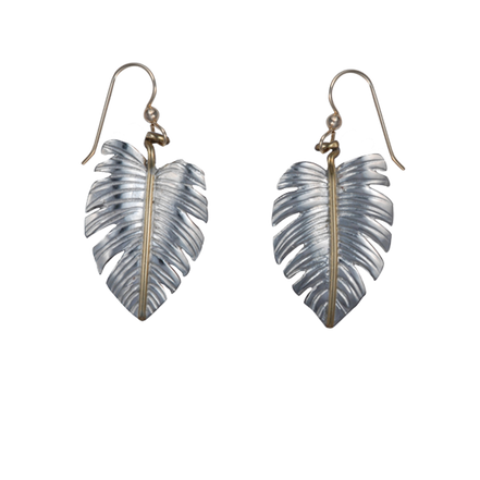 Monstera Earrings - 1.25"