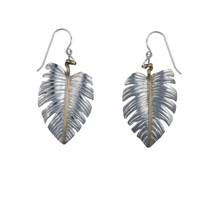 Monstera Earrings - 1.25"