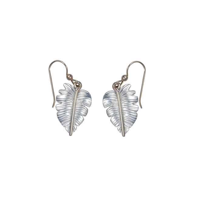 Monstera Earrings - 1"