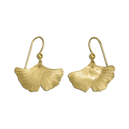 Ginkgo Earrings - 1"