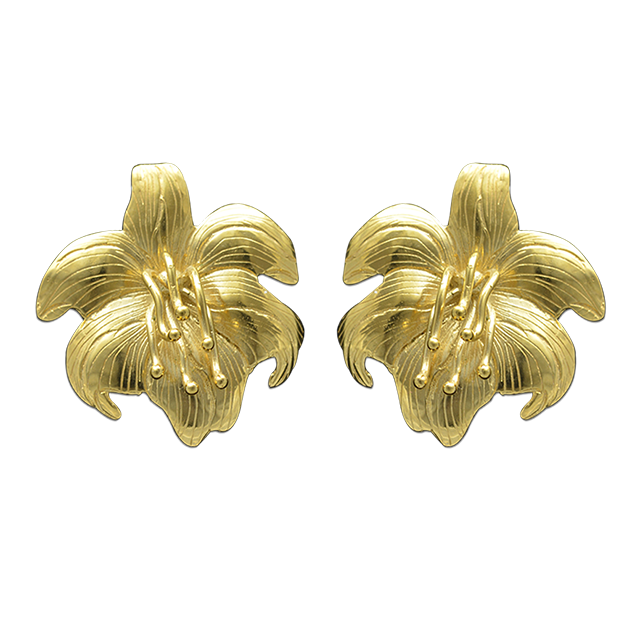 Easter Lily Earrings - LG 1.5