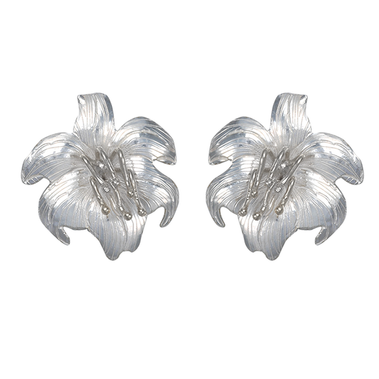 Easter Lily Earrings - Large