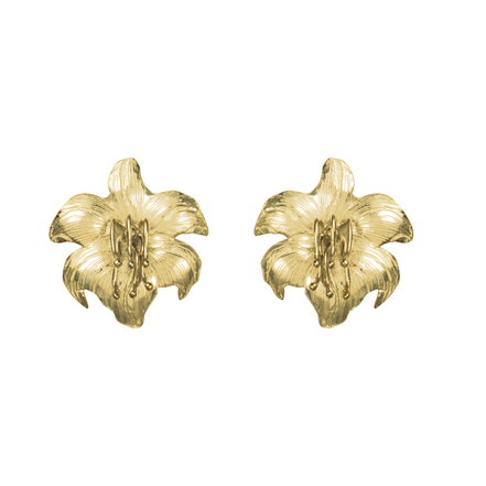Easter Lily Earrings -  MED 1.125"