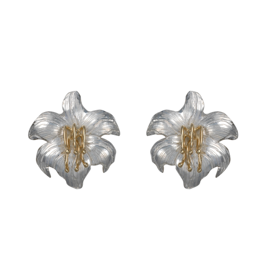 Easter Lily Earrings -  MED 1.125"