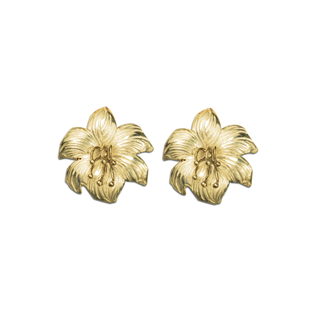 Easter Lily Earrings - Small  .9