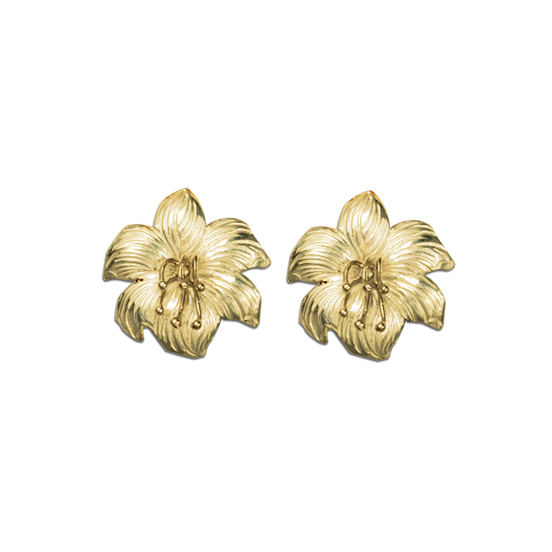 Easter Lily Earrings - .9"