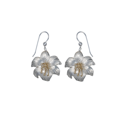 Easter Lily Earrings - Small