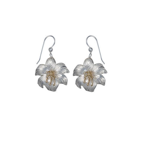 Easter Lily Earrings - Small
